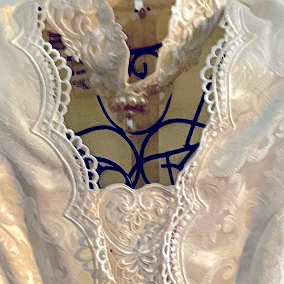 Jessica McClintock Bridal Satin CACHET Holiday Victorian Dress Suit Sz 10 Women - Picture 5 of 12